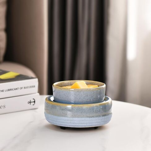 Candle Wax Melt Warmer with Timer Ceramic Electric Wax Melt 4-in-1 Oil Burner Adjusting Temperature Fits Yankee Large Jar Scented Candle for Home Decor Birthday Gifts for Women Mom Grandma Girls in Saudi Arabia