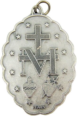 Our Lady of Grace Miraculous Medal with Scallop Border, 2 1/4 Inch in Saudi Arabia