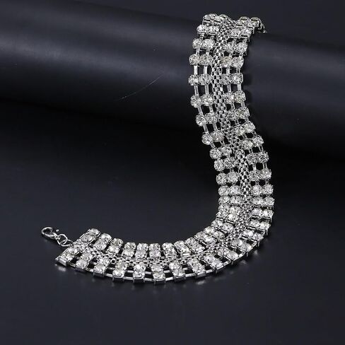 Gold Silver Black Choker Necklace for Women Gold Rhinestone Bowknot Bridesmaid Wedding Prom Gargantillas De Mujer Elegantes Tennis Net Necklace Disco Necklace Christmas Graduation Prom Jewelry Accessories in Saudi Arabia