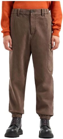 Armani Exchange Men's Stretch Cotton Popeline Jogger with Oversized Zipper Pocket in Saudi Arabia