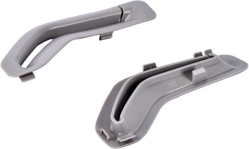 39885877&39885875 Left Right Seat Belt Retractor Guide Ring Belt Selector Gate Seat Belt Trim Cover For Volvo S80 XC90 (1 Pair grey（Left + Right)) in Saudi Arabia