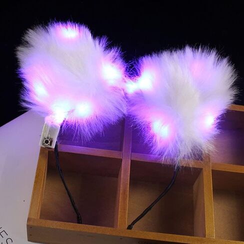 نماذج رأس LED LED CAT ORSALD VAUX FUUX HAIR HAOP LUTE COLATED LIGHT FOR in Kuwait