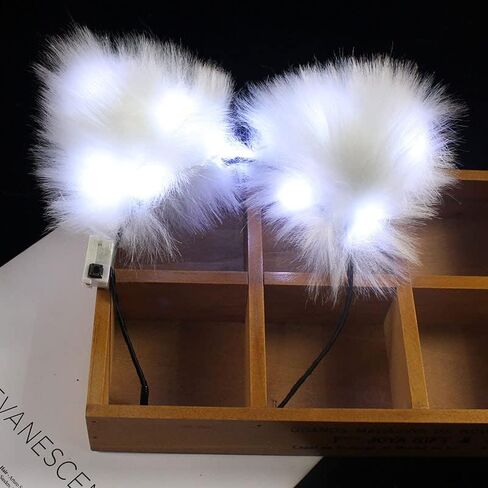 نماذج رأس LED LED CAT ORSALD VAUX FUUX HAIR HAOP LUTE COLATED LIGHT FOR in Kuwait