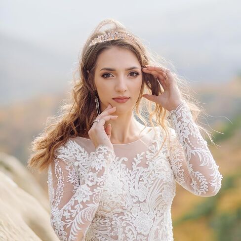 2 قطع الذهب تاج تاج للنساء الزفاف Tiaras للعروس التيجان الأميرة وتيارات لفتاة التاج الراين لعيد ميلاد هالوين تأثيري عيد الميلاد حفلة موسيقية حفلة موسيقية in Kuwait