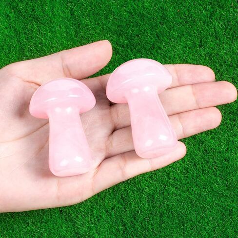 ZHIYUXI Amethyst Crystal Mushroom Sculpture Amethyst Stone Healing Crystals Gemstones Protection Crystals Mini Mushroom Ornaments Mushroom Decor for Witch Supplies Reiki Meditation 1.9" x 1.3" in Kuwait