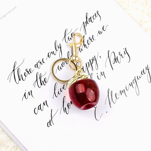 Cherry Bag Charm Purse Charms Keychain, Elegant Purse Bag Charm Cherry Keychain Cute Bag Charms for Handbags Gift and More in Kuwait