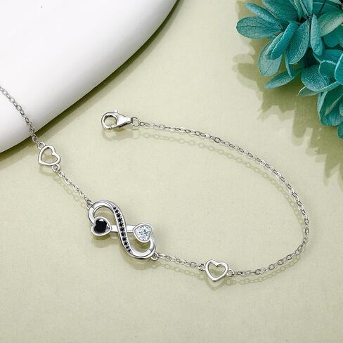 Evil Eye/Paw Print/Infinity Anklets Bracelet for Women 925 Sterling Silver Jewelry for Women Mom in Saudi Arabia