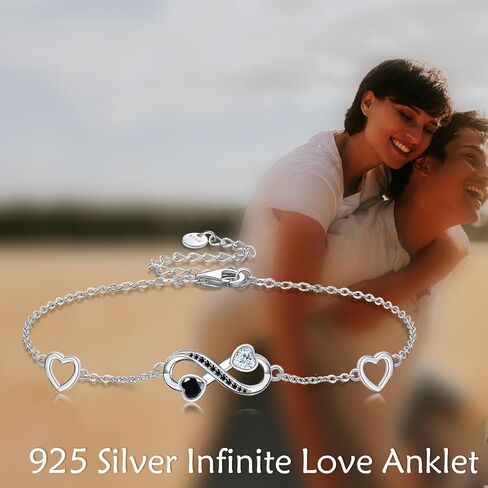 Evil Eye/Paw Print/Infinity Anklets Bracelet for Women 925 Sterling Silver Jewelry for Women Mom in Saudi Arabia