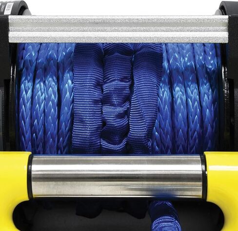 Superwinch 1455201 S5500SR Winch 5500lb(2495kg) Single Line Pull with Roller Fairlead 1/4" x 60' Synthetic Rope 30.5ft Corded Handheld Remote in Saudi Arabia