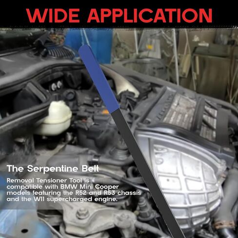 أداة إزالة الحزام السربنتين أداة توتر مع BMW Mini R52 R53 W11 محرك Supercharged يحل محل 118410 و 118470 in Saudi Arabia