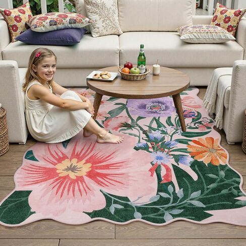 سجادة عداءة سوداء سوداء 2x6 قابلة للغسل للممرات ، عداء الحمام الزهري غير المنزلق ، كومة منخفضة من السجادة الناعمة الناعمة الناعمة في غرفة الغسيل في المطبخ بجانب السرير (الأسود ، 2'x6 ') in Kuwait