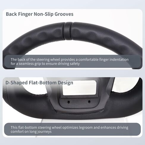 عجلة قيادة ألياف الكربون الحقيقية ، قاع مسطح على شكل د مثقب القبض على عجلة القيادة من أجل فورد برونكو 2021+ in Kuwait
