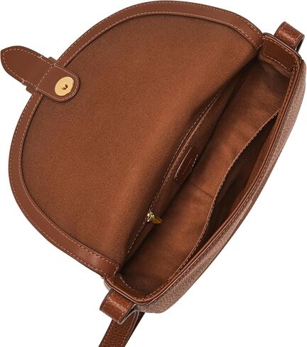 Fossil Women's Everleigh Leather Flap Crossbody Purse Handbag in Saudi Arabia