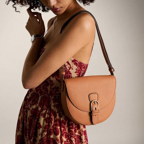 Fossil Women's Everleigh Leather Flap Crossbody Purse Handbag in Saudi Arabia