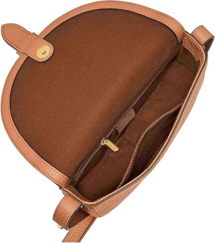 Fossil Women's Everleigh Leather Flap Crossbody Purse Handbag in Saudi Arabia
