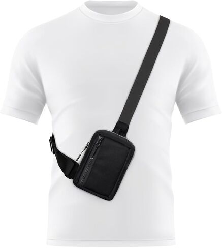 Peicees Mini Sling Bag for Men Women Crossbody Bag Travel Running Phone Daypack Shoulder Bags in Saudi Arabia