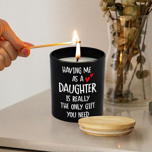 Gifts for Mom from Daughter Son - Long Lasting Vanilla Lavender Scented Candle 10 oz - Mothers Day Birthday Gifts for Mom from Daughter Son, Mama Gift Ideas, Gift for Mother in Law in Saudi Arabia