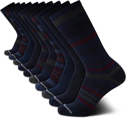 Nautica Mens Crew Socks - 10 Pack Breathable Moisture Wicking Cushioned Athletic Work and Dress Socks for Men (Sizes: 6-12.5) in Saudi Arabia