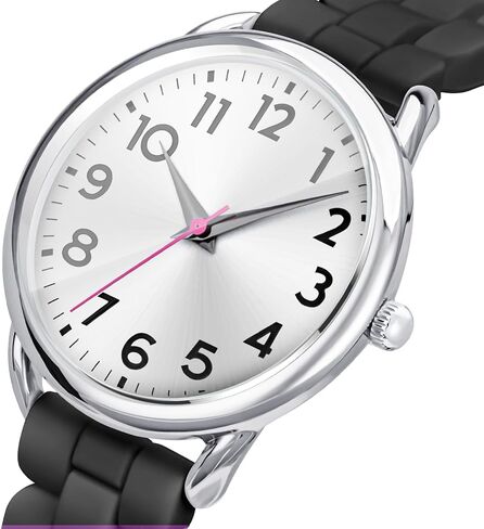 35MM Women's Watch Big Face Easy Reader Water Proof in Kuwait