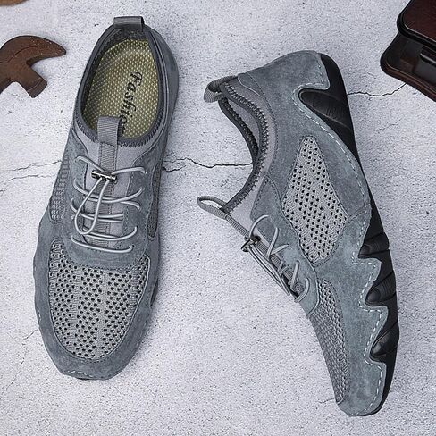 Driving Shoes for Men Breathable Mesh Men's Casual Shoes Slip On Fashion Comfortable Handmade in Saudi Arabia