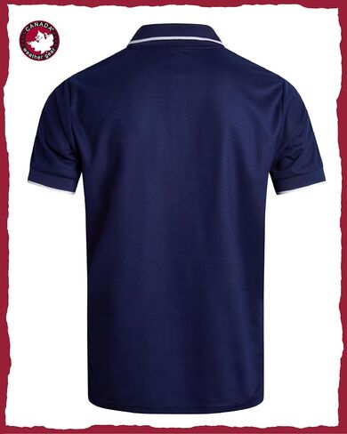 CANADA WEATHER GEAR Men's Polo Shirt - Tipped Spandex Short Sleeve Performance Polo with Contrast Collar Trim (Sizes: S-XXL) in Saudi Arabia