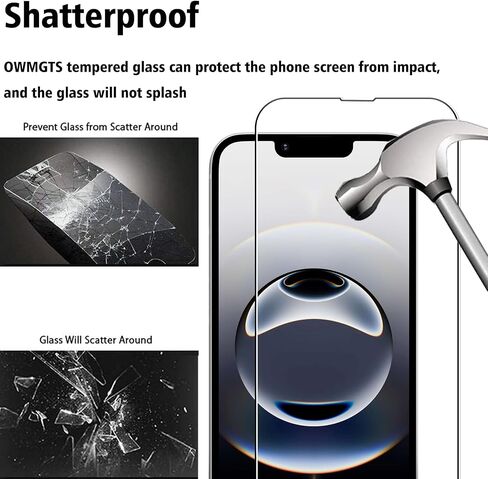 واقي شاشة لهاتف iPhone 16 Pro Max، (2+2) قطعة واقي زجاجي أمامي وخلفي + قطعتان من واقي عدسة الكاميرا، طبقة حماية صلابة 9H، سهلة التركيب مع أداة المحاذاة in Kuwait