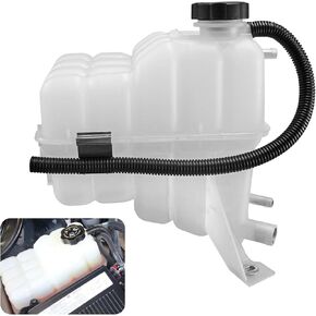 15808714 603-125 Coolant Reservoir Tank with Cap & Sensor Compatible with 2001 - 2007 Chevrolet Silverado 2500 HD, 2500 HD Classic, 3500, 3500 Classic | GMC Sierra 2500 HD, 2500 HD Classic, 3500, etc
