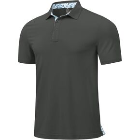 Rdruko Mens Polo قمصان قصيرة الأكمام الجافة رطوبة الفتل الرياضية غولف تنس تي شيرت