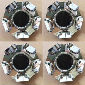 4PCS OEM لـ 09-11 Tahoe Avalanche Silverado Chrome 5417 Center Center Cap 19431542#9597345 (4pcs Silver)
