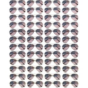 Mepase American Flag Sunglasses Bulk USA Glasses for Women Men Patriotic 4th of July Independence Memorial Day Party Favors
