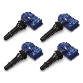 MoreSensor Compact Pro Series 315MHz TPMS Tyre Press Sensor 4-Pack | برمجة مسبقًا لـ Select 200+ Modern Models | استبدال 9L3Z-1A189-A | snap-in | KX-S025-SN-4