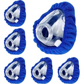 NATAKU 6-Pack Medium CPAP' Mask Liners Complitable for Resmed F20 Full Face Mask Cushions, Ultra-Soft Micro-Fleece Reduces Air Leaks & Pressure Marks, Reusable Mask Covers, Breathable for All-Night