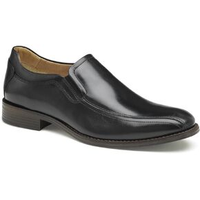 Johnston & Murphy Men's Lewis Venetian Dress Casual Slip-On Loafer, Black Full Grain, 13