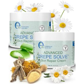 Advanced Crepe Solve Skin Repair Cream – Stretch Marks and Crepey Skin Treatment – Face, Neck and Body Moisturizer For All Skin Types – 4oz (Pack of 2)