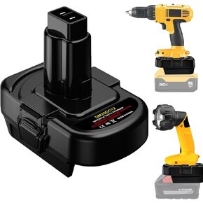 UNIKI Battery Adapter for makita 18V Battery to for Dewalt Tool，Fit for makita 18V Lithium Batteries, Work for Dewalt Series 20V&60V MAX Cordless Tool
