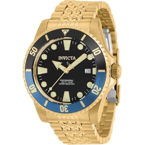 Invicta Pro Diver Men 44mm من الفولاذ المقاوم للصدأ الذهب الذهب الأسود NH35A التلقائي