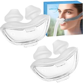 وسادة وسادة الأنف لـ Airfit P10 المتوسطة - 2 عبوات محسّنة وسائد قناع الختم الآمنة المتوافقة مع إطار Airfit P10 الأصلي ، مستلزمات CPAP البديلة (M)