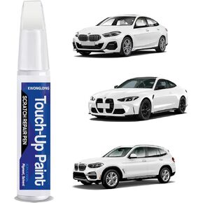 Alpine White 300 Car Touch-Up Paint Compatible with BMW, 2-in-1 Car Paint Scratch Repair Kit, Quick & Easy Solution to Repair