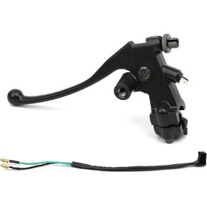 mokuo Universal Left Side Black Motorcycle Brake Levers 7/8" Handle Bar with M10 Mirror Mounting Hole Fit for Honda MSX125 SSR TRX 250 300 350 450, Mini Dirt Motor Bike Parts