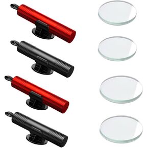 4 Glass Breakers, 2 Black and 2 Red for Everyone, for Broken Car Windows, Seat Belt Cutting, Necessities in Auto Accessories, Emergency Escape Tools for Cars，Test Glass is Included