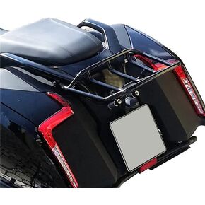 الراكب الراكب الخلفي الأمتعة حامل الرف رف شحنة ل BMW K1600B K1600 Bagger Motorcycle 2018-2023 Black