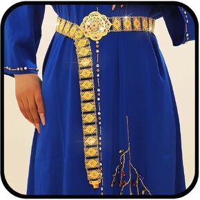 Urieo Boho Rhinestone Waist Chain Belt Crystal Tassel Gold Belly Chains Coin Pendant Adjustable Bikini Dress Chain Belts Body Jewelry Accessories for Women