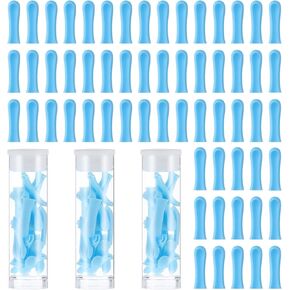 Ear Wax Removal Replacement Tips for Ear Camera 60pcs Ears Spoon Tips for Wet/Dry Ears Wax Cleaning Silicone Soft Cleaning Reuse Cap Ear Cleaner Tip Ear Spoons Accessories Set for Teens Adults Earwax