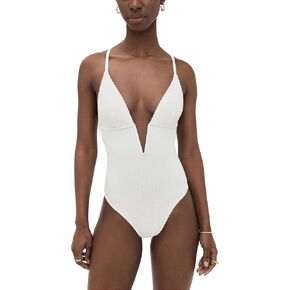 Good American Women's Always Fits Deep V Underwire Swimsuit