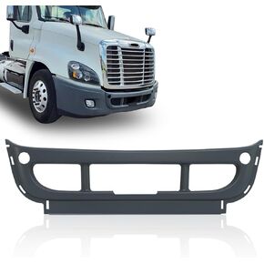 Hight Black Front Bumper Center Outer Cover Compatible with 2008-2017 Freightliner Cascadia