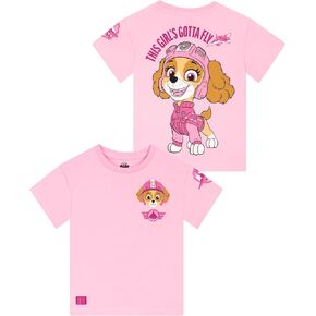 قميص دورية باو | الفتيات قميص الأكمام القصير | Skye Girls Tops | Skye Kids Tshirt