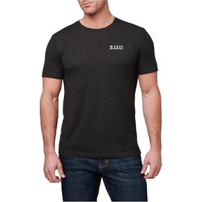 5.11 Tactical Triblend Legacy T-Shirt, Short Sleeve, Style 41230ABL, Black Heather, X-Large