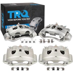 TRQ Brake Caliper Set Compatible with 2012-2021 Nissan NV1500 NV2500 NV3500 2016-2023 TITAN XD