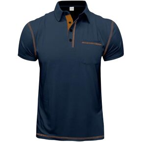 شورتات البولو غير الرسمية للرجال قميص الصيف القميص الكلاسيكي القمصان الجولف مع جيب in Kuwait