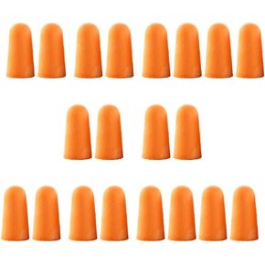 20pcs صفراء سدادات أذن رغوة ناعمة ، مقابس أذن مريحة مدببة مدببة للأذن الرغوية للسفر رعاية الأذن للنوم السفر